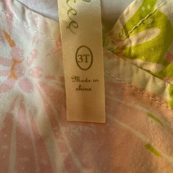 Girls Cherokee Multicolor Floral Print Dress 3T Cotton Sleeveless Sundress - Picture 9 of 10